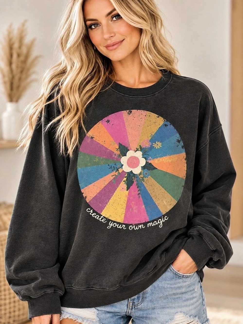 Natural Life Create Your Own Magic Crewneck (080845) ✨